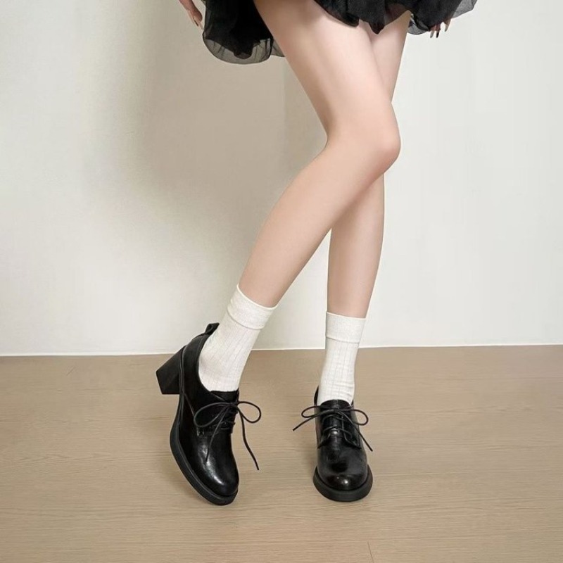 Oxford Lace Up Women - Kadın Kare Burunlu Bağcıklı Oxford Ayakkabı,
