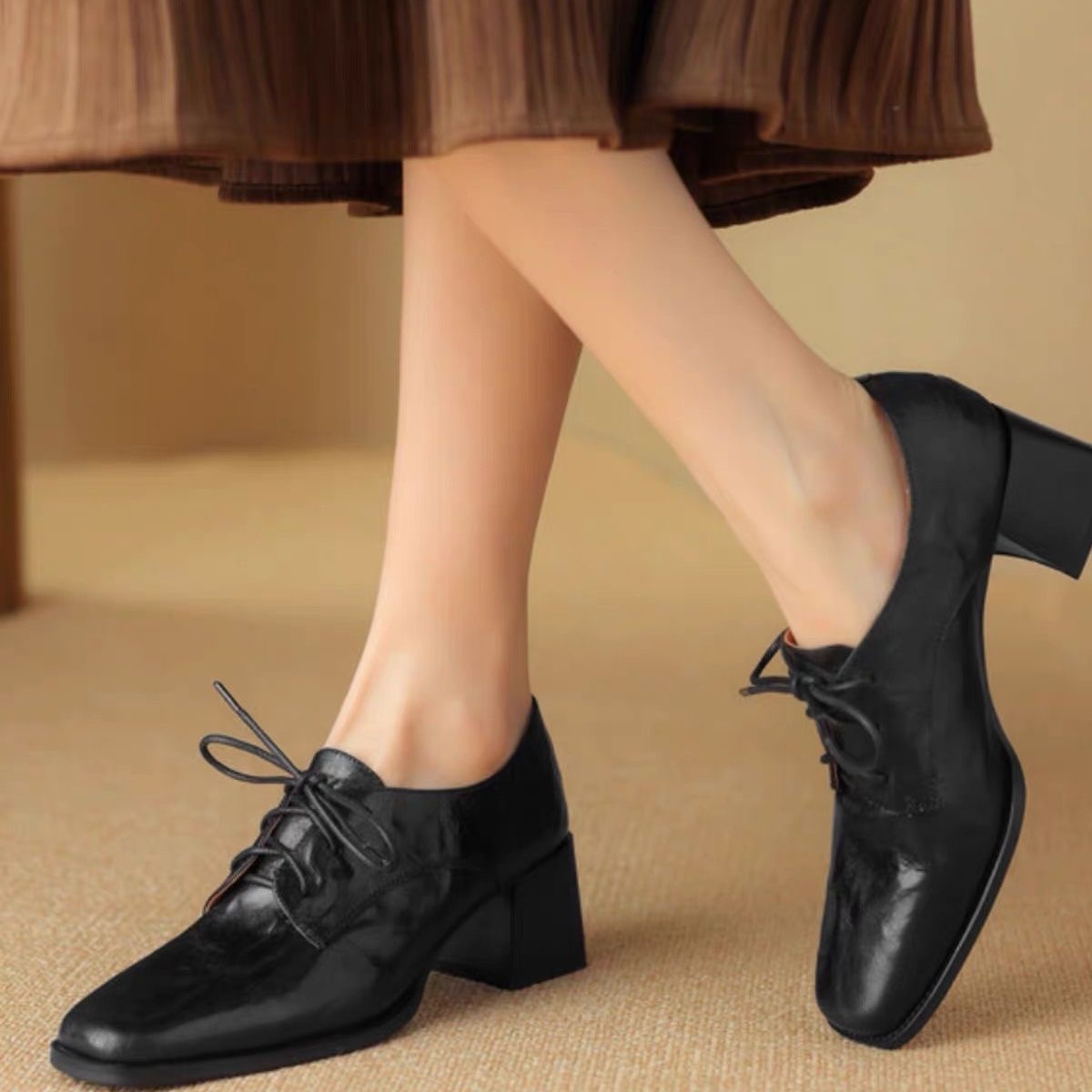 Kadın Kare Burunlu Bağcıklı Ox - Oxford Lace Up Women incelemesi ve fiyatı