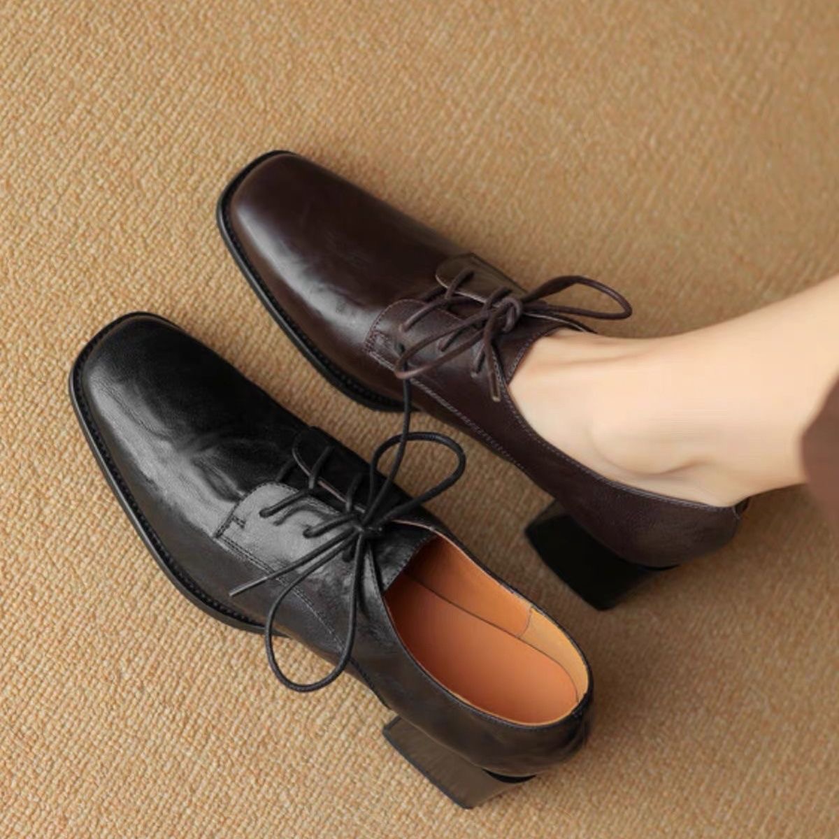 Kadın Kare Burunlu Bağcıklı Ox - Oxford Lace Up Women incelemesi ve fiyatı