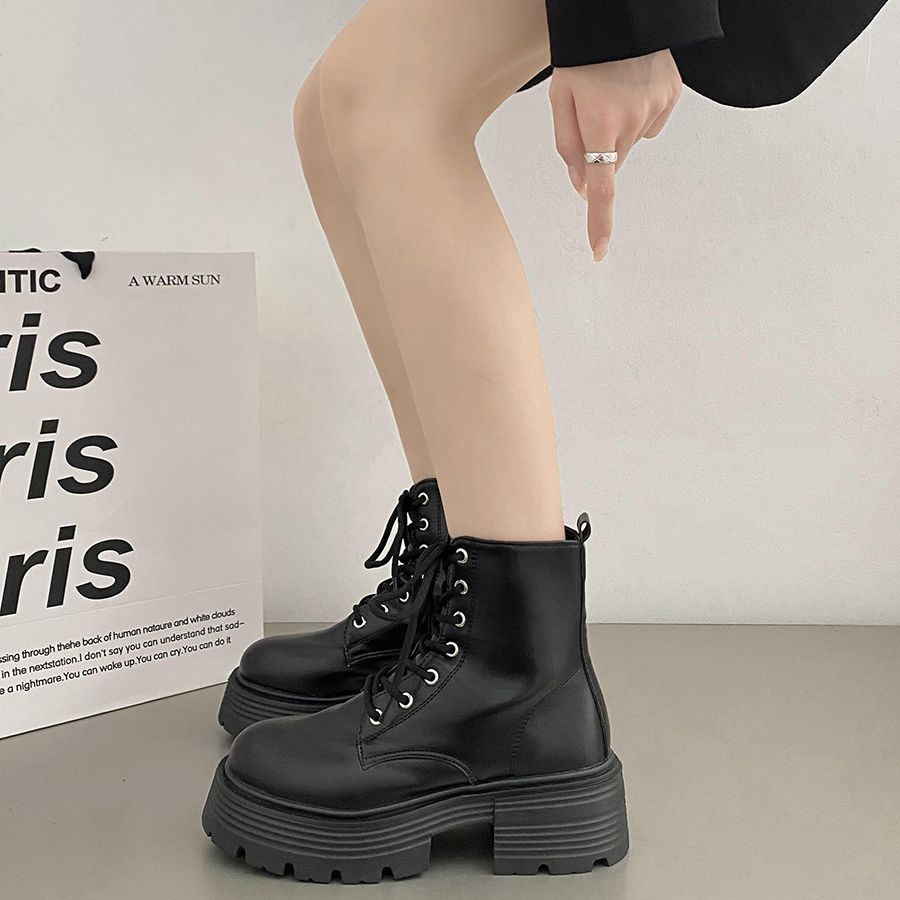 İngiliz tarzı, beyaz, kalın ta - Sock Boot Women incelemesi ve fiyatı