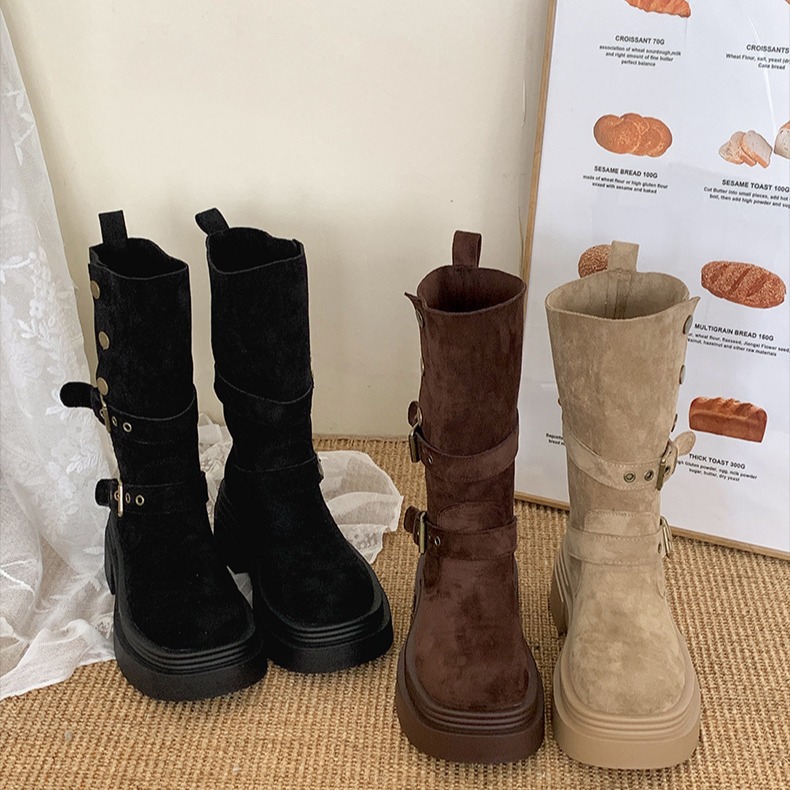 Retro İngiliz tarzı, kalın tab - Sock Boot Women incelemesi ve fiyatı