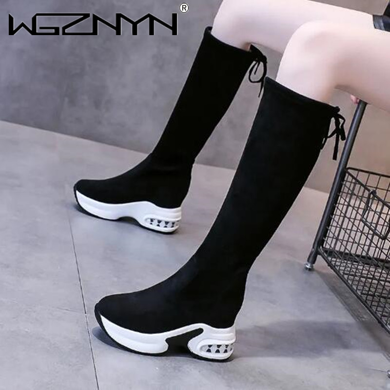 Kış Sıcak Tıknaz Platform Uzun - Knee High Boots Women incelemesi ve fiyatı